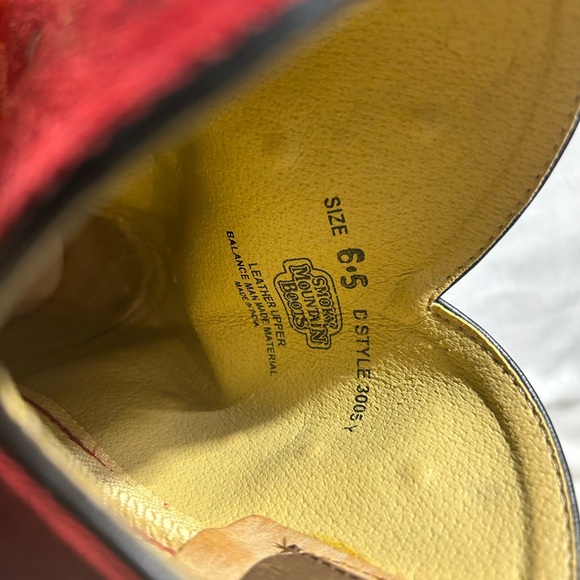 Smoky Mountain Red Tan Leather Western ankle Boots Sz Men’s 6.5/Women’s 8.5 - Picture 7 of 14